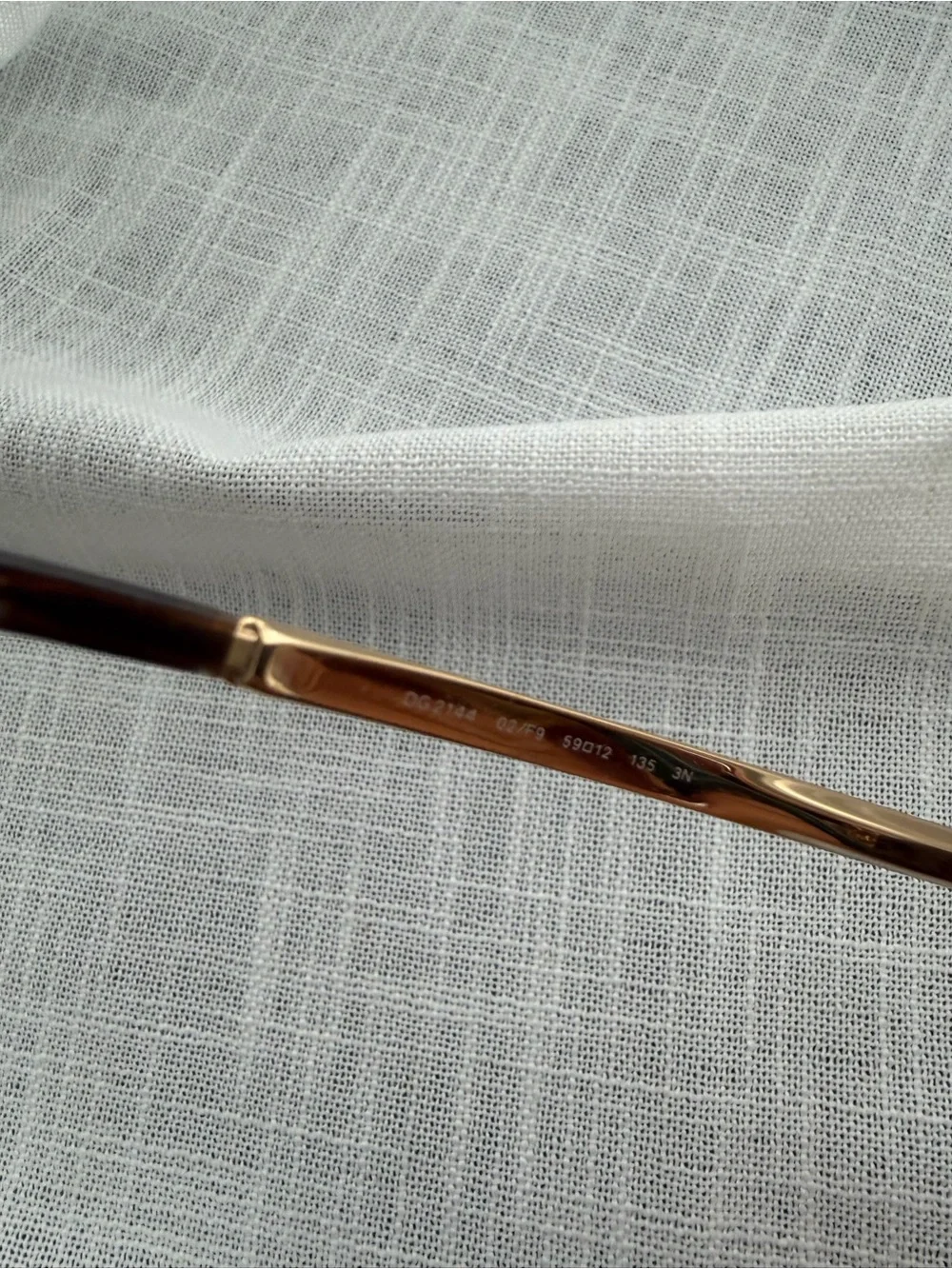 Dolce & Gabbana DG2144 Gold Aviator Sunglasses Brown Mirror Lenses Italy